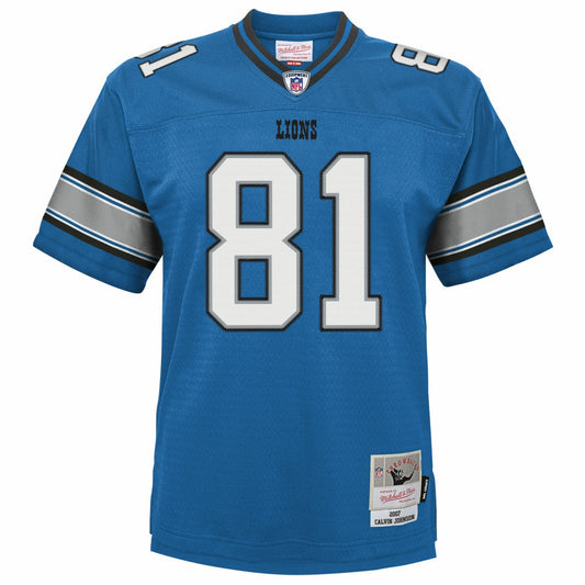 Calvin Johnson Detroit Lions Youth Legacy Replica Jersey - Blue discount