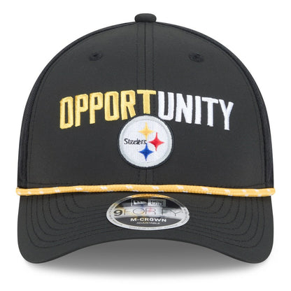 Pittsburgh Steelers New Era 2025 Inspire Change 9FORTY M-Crown Adjustable Hat - Black discount