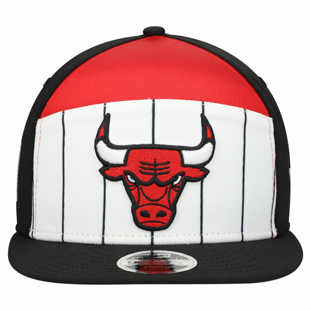 Chicago Bulls Youth 2025 NBA Tip Off Split Panel 9FIFTY Snapback Hat - White/Black | New Era sale