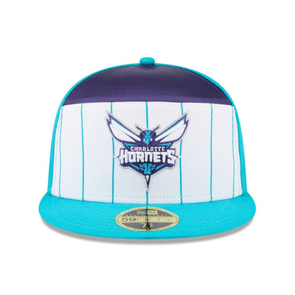 Charlotte Hornets 2025 NBA Tip Off Split Panel 59FIFTY Fitted Hat - White/Teal | New Era online