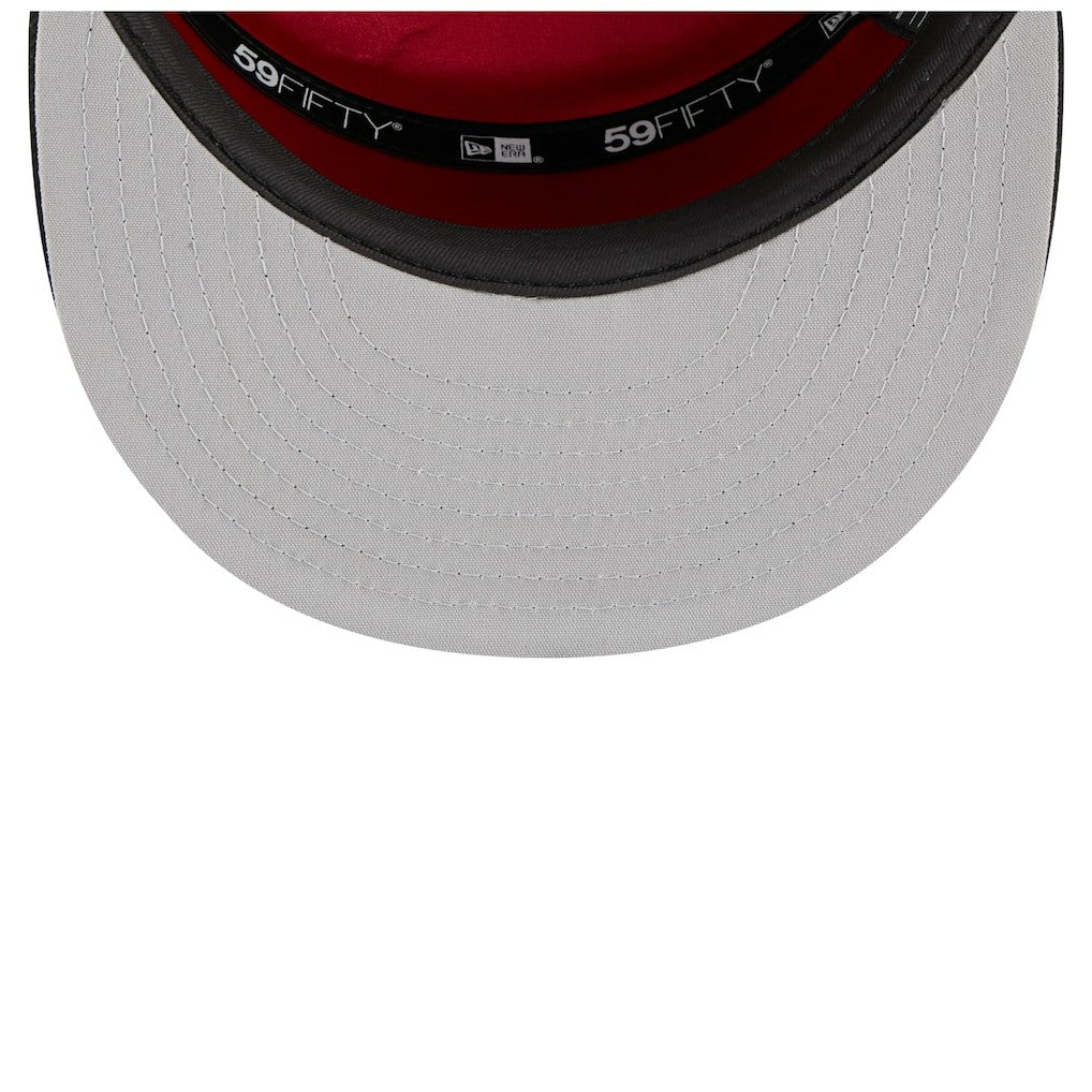 Chicago Bulls 2025 NBA Tip Off Split Panel 59FIFTY Fitted Hat - White/Black | New Era cheap
