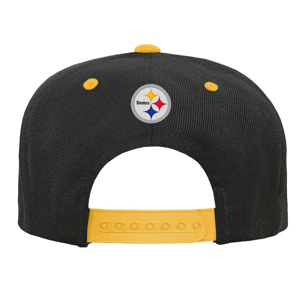 Pittsburgh Steelers Outerstuff Youth Team Gradient Deadstock Snapback Hat - Black on sale
