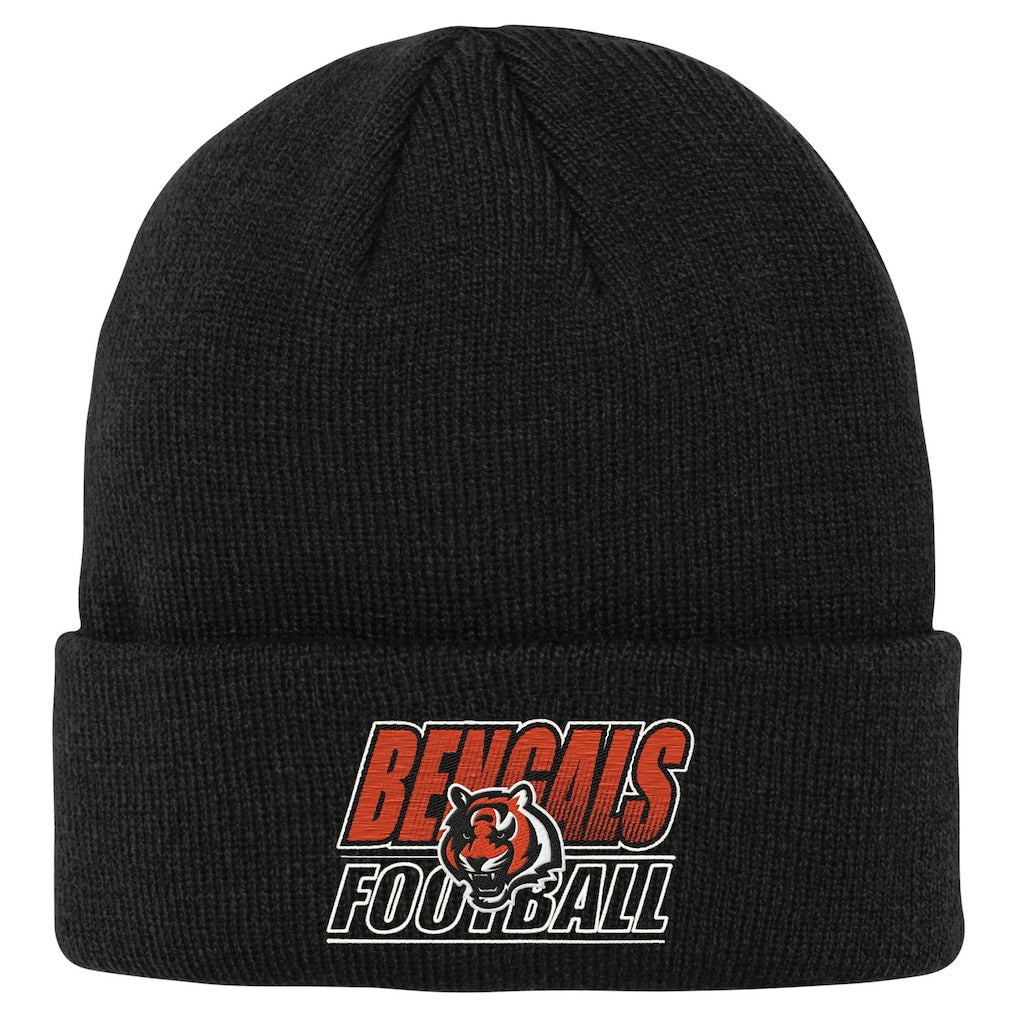 Cincinnati Bengals Outerstuff Youth Team Gradient Cuffed Knit Hat - Black sale