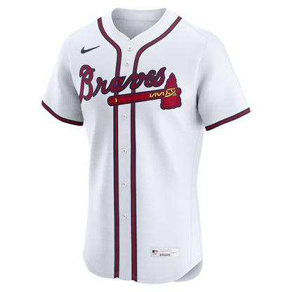 Atlanta Braves Home Elite Custom Jersey - White | Nike