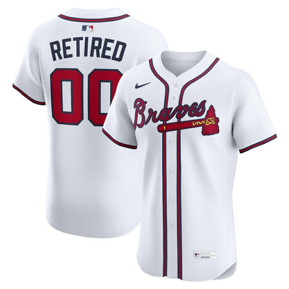 Atlanta Braves  Home Elite Pick-A-Player Retired Roster Jersey - White | Nike