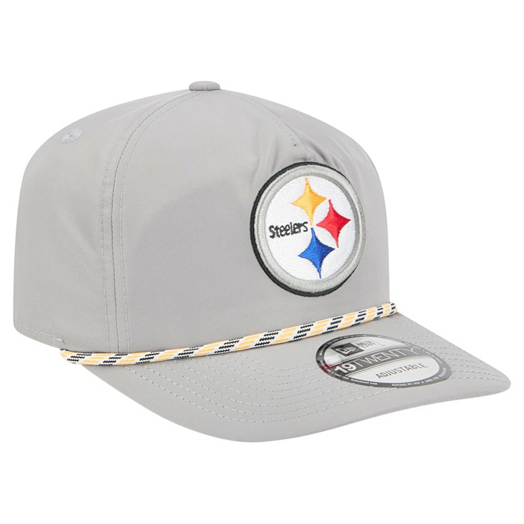 Pittsburgh Steelers New Era Rope 19TWENTY Hat - Gray discount