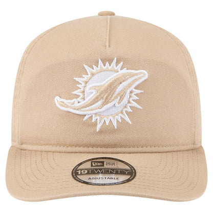 Miami Dolphins New Era 19TWENTY Adjustable Hat - Tan on sale