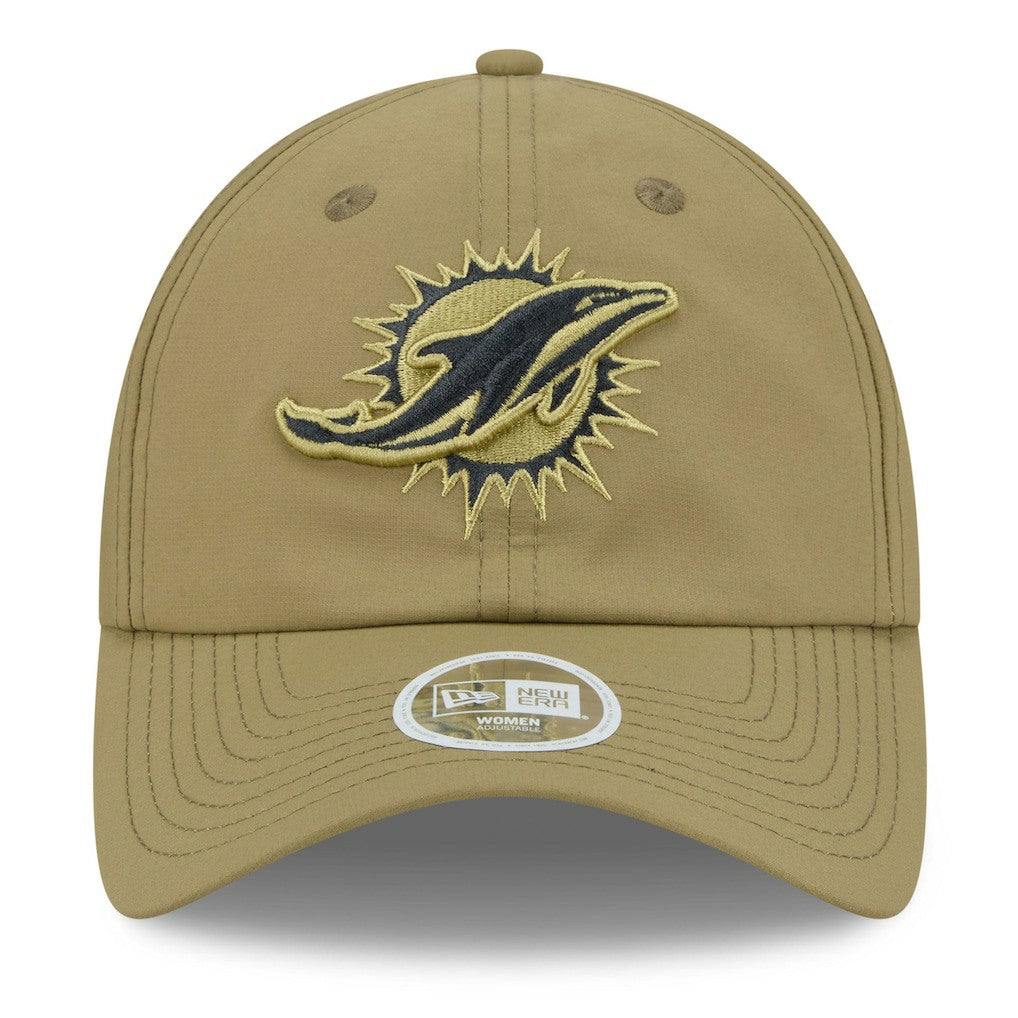 Miami Dolphins New Era Women's 2025 Salute to Service Pony Tail Adjustable Hat - Green on sale