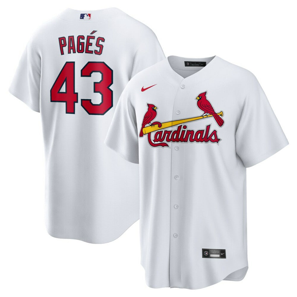 Pedro Pagés St. Louis Cardinals Home Replica Jersey - White | Nike