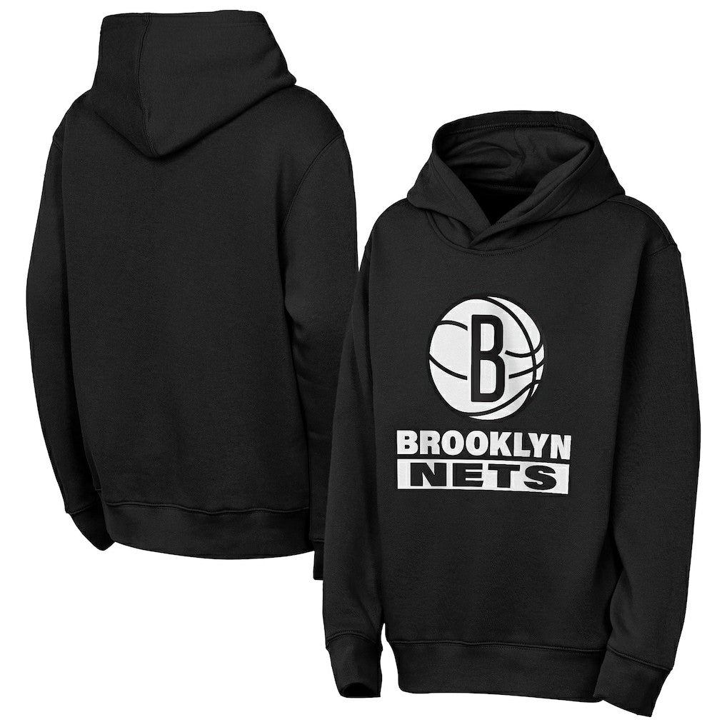 Brooklyn Nets Outerstuff Youth Back To The Basics Hoodie - Black on sale