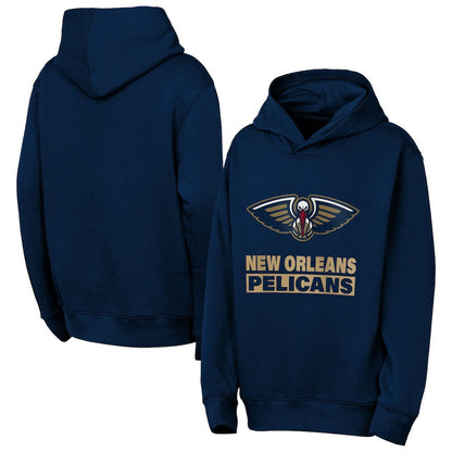 New Orleans Pelicans Outerstuff Youth Back To The Basics Hoodie - Navy shop