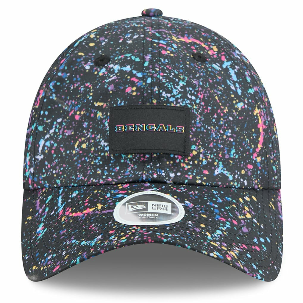 Cincinnati Bengals New Era Women's 2025 NFL Crucial Catch Pony Tail Adjustable Hat - Black cheap