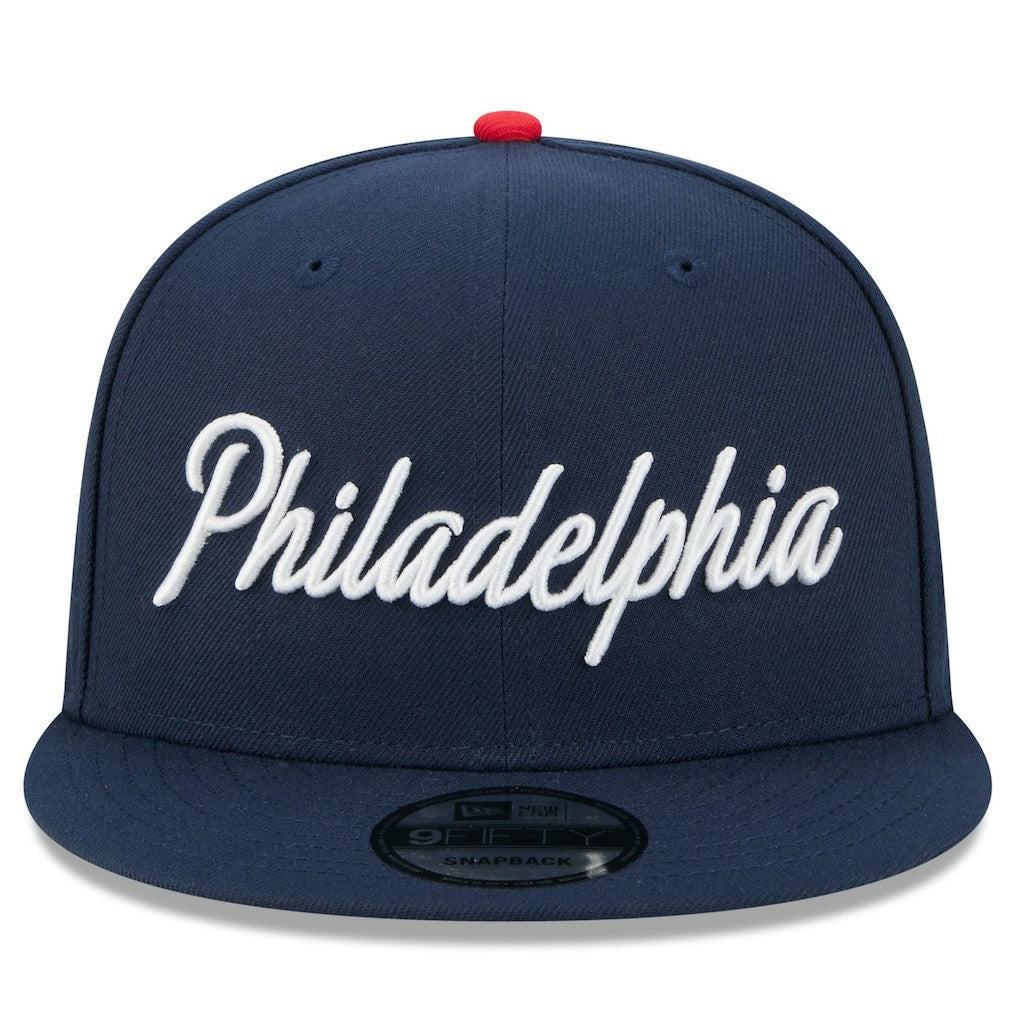 Philadelphia 76ers 2025/26 City Edition 9FIFTY Snapback Hat sale - Navy | New Era online