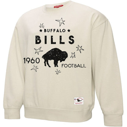 Buffalo Bills Women's Plus Size Shooting Star Sweatshirt - Cream outlet