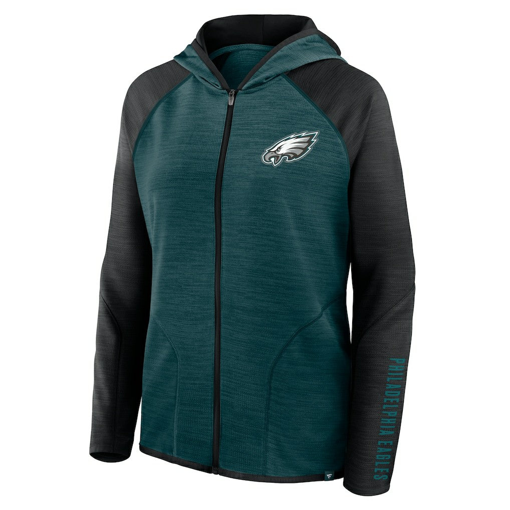 Philadelphia Eagles Women's Plus Size End Around Pass Full-Zip Hoodie - Midnight Green on sale