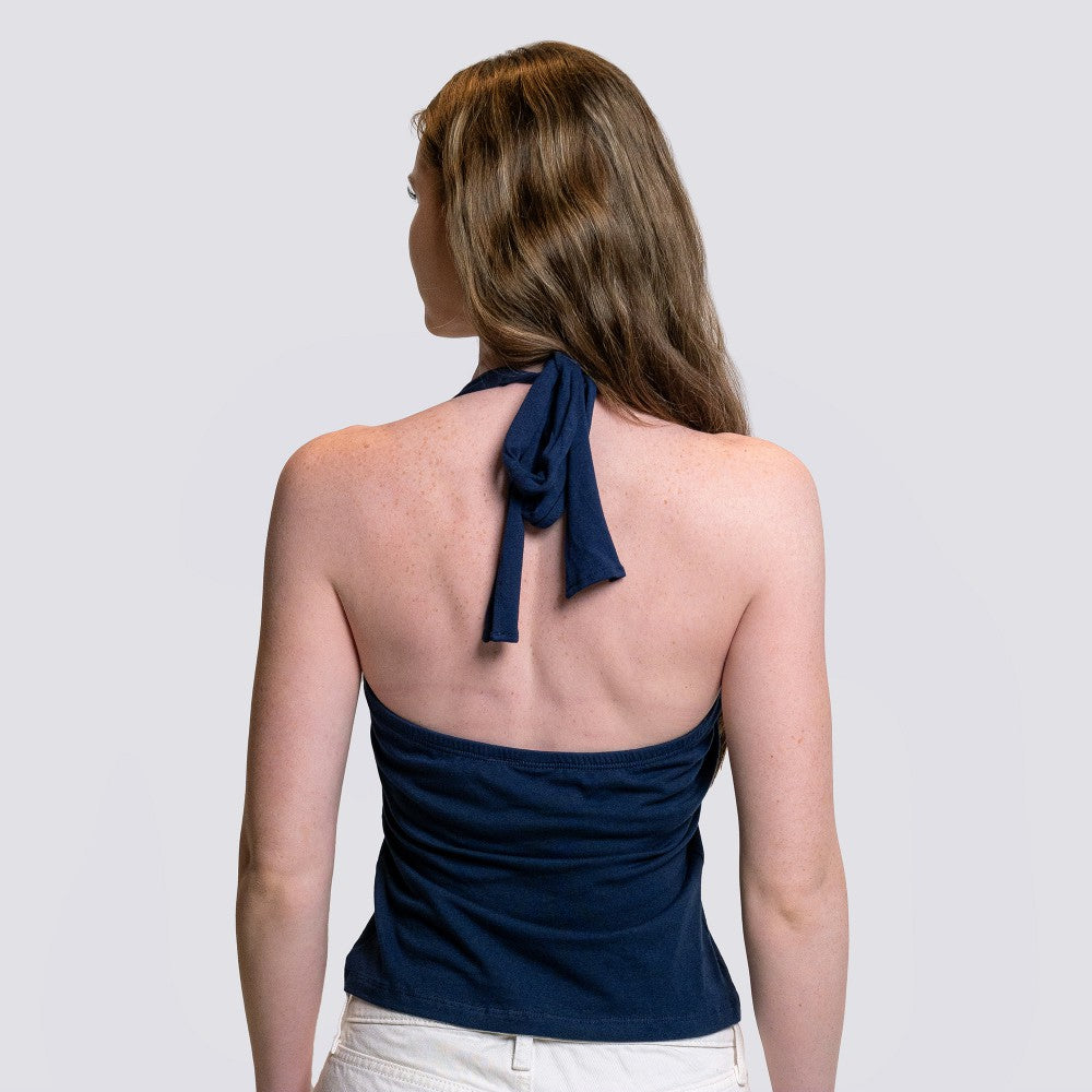 Houston Astros Lusso Women's Noelle V-Neck Tank Top - Navy