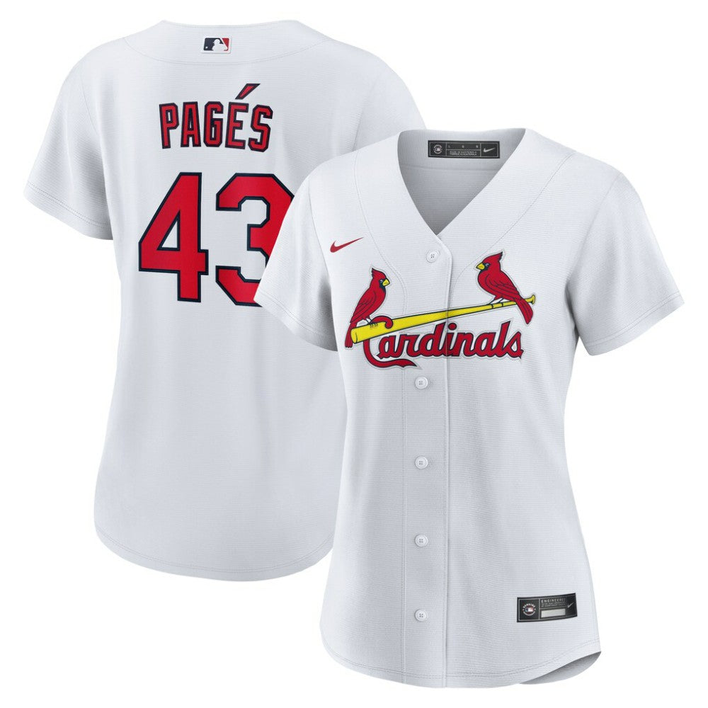 Pedro Pagés St. Louis Cardinals Women's Home Replica Jersey - White | Nike