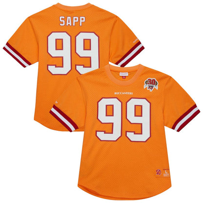 Warren Sapp Tampa Bay Buccaneers Retired Player Name & Number Mesh Top - Orange outlet