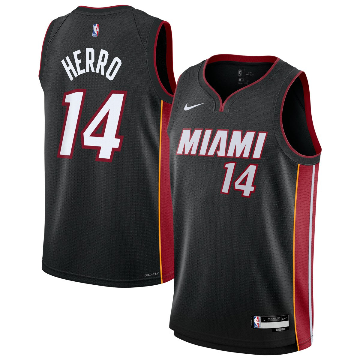 Tyler Herro Miami Heat Youth Swingman Jersey - Icon Edition - Black | Nike for sale