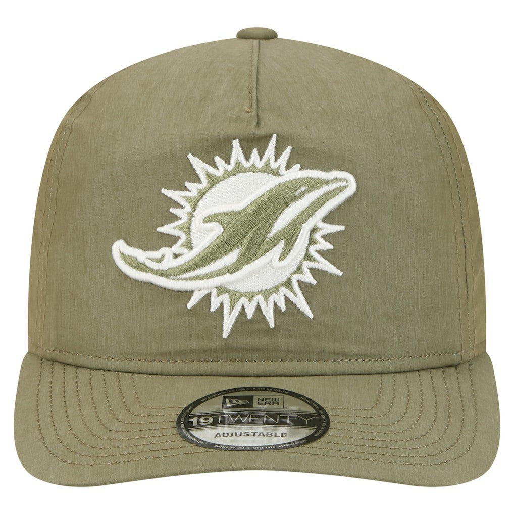 Miami Dolphins New Era Nylon 19TWENTY Adjustable Hat - Olive sale
