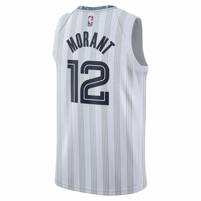 Ja Morant Memphis Grizzlies Unisex 2025/26 Swingman Jersey - White - City Edition | Nike on sale