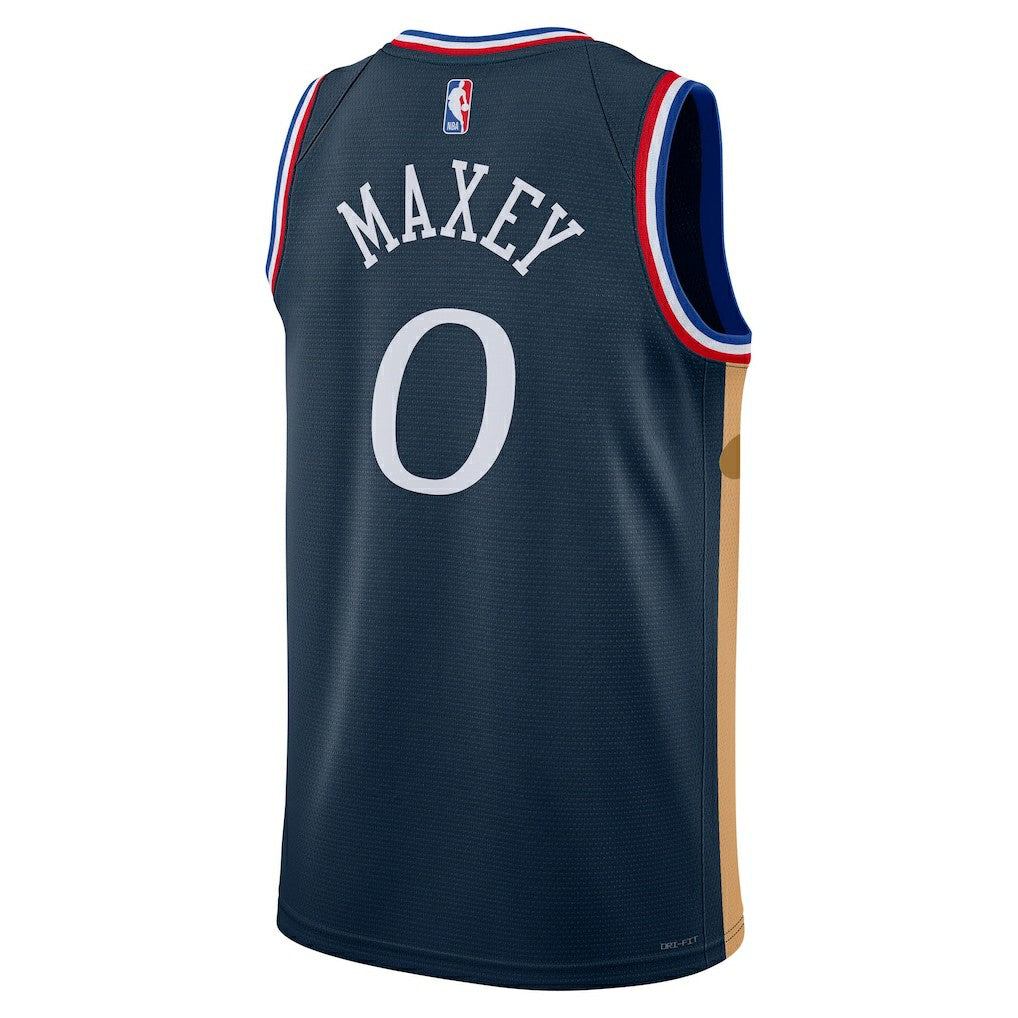 Tyrese Maxey Philadelphia 76ers Unisex 2025/26 Swingman Jersey - Navy - City Edition | Nike cheap