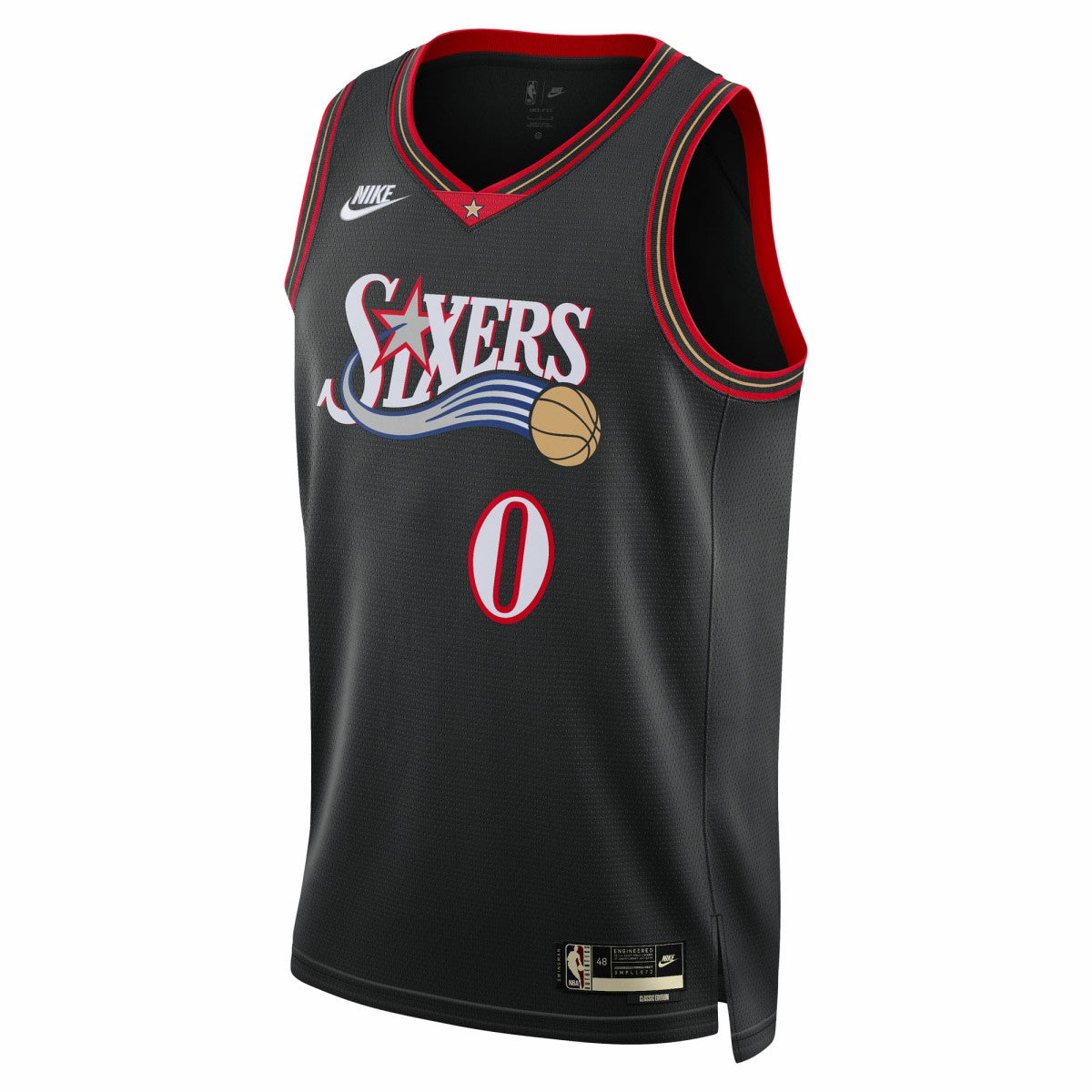 Tyrese Maxey Philadelphia 76ers Unisex Swingman Jersey - Classic Edition - Black | Nike for sale