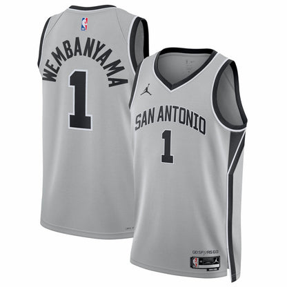 Victor Wembanyama San Antonio Spurs Jordan Brand Unisex Swingman Jersey - Statement Edition - Silver discount