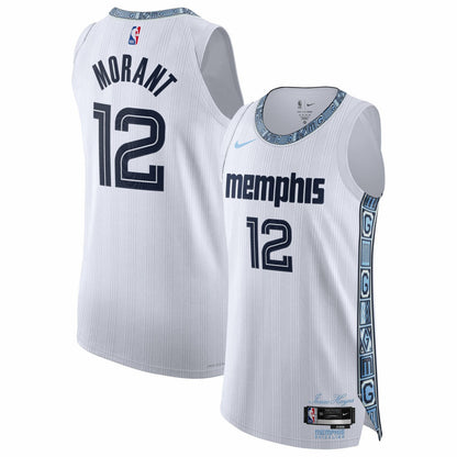 Ja Morant Memphis Grizzlies Unisex 2025/26 Authentic Jersey - City Edition - White | Nike sale