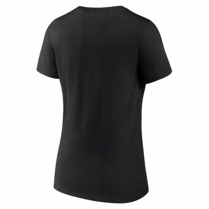 Colorado Rockies Women's Logo V-Neck T-Shirt - Black