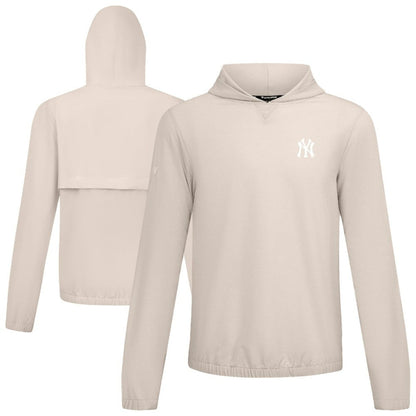 New York Yankees Levelwear Action Insignia 2.0 Pullover Hoodie - Khaki