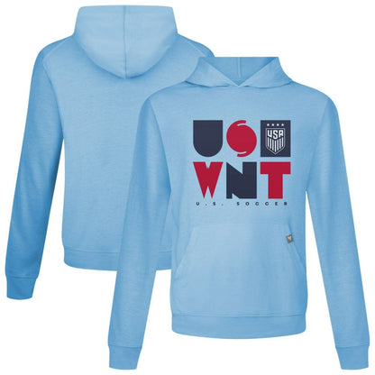 USWNT Levelwear Relay Full On Pullover Hoodie - Light Blue discount