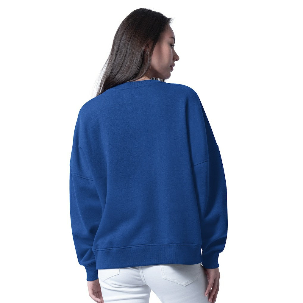Buffalo Bills G-III 4Her by Carl Banks Women's Oversized Feud Sweatshirt - Royal outlet