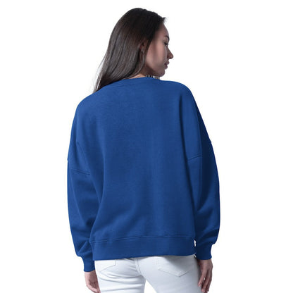 Buffalo Bills G-III 4Her by Carl Banks Women's Oversized Feud Sweatshirt - Royal outlet