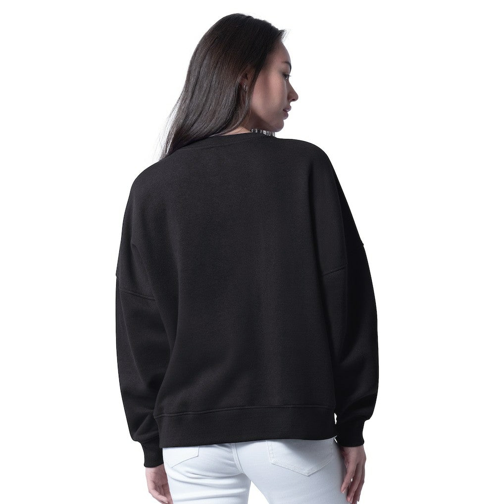 Carolina Panthers G-III 4Her by Carl Banks Women's Oversized Feud Sweatshirt - Black outlet