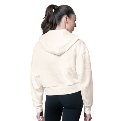 Buffalo Bills MSX by Michael Strahan Women's Eleanor Full-Zip Hoodie - Cream outlet
