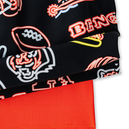 Cincinnati Bengals Chubbies The Neon 5.5" Classic Lined Swim Trunks - Black sale