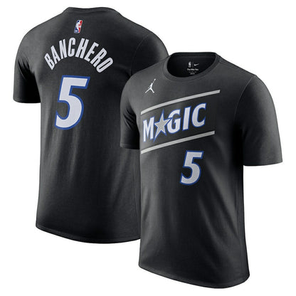 Paolo Banchero Orlando Magic Jordan Brand Unisex Name & Number T-Shirt - Statement Edition - Black for sale