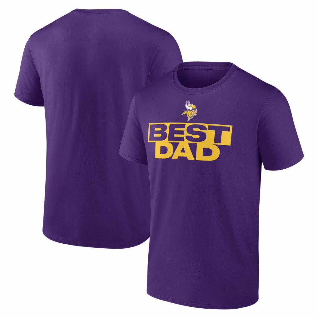 Minnesota Vikings Best Dad Father's Day T-Shirt - Purple cheap