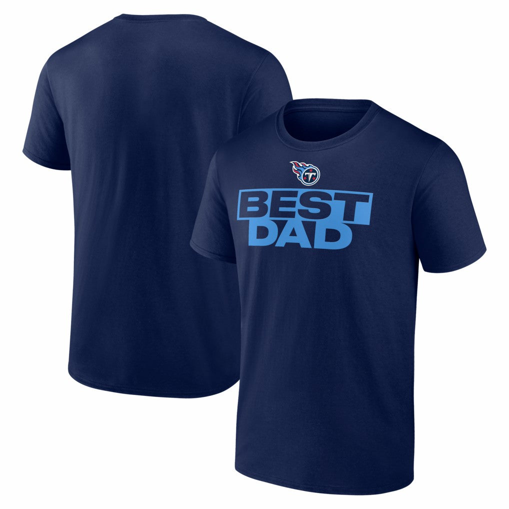 Tennessee Titans Best Dad Father's Day T-Shirt - Navy on sale