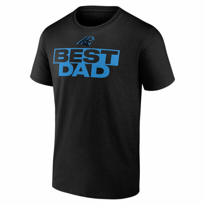 Carolina Panthers Best Dad Father's Day T-Shirt - Black sale