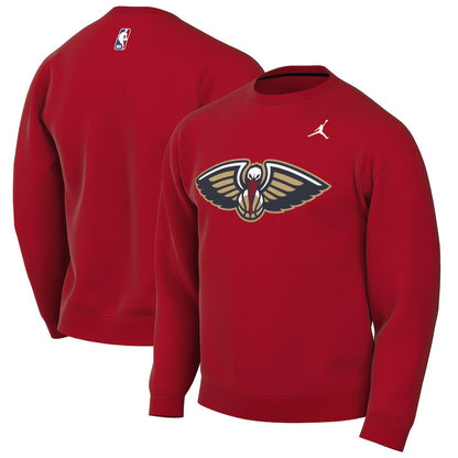 New Orleans Pelicans Jordan Brand Statement Edition Sweatshirt - Red discount