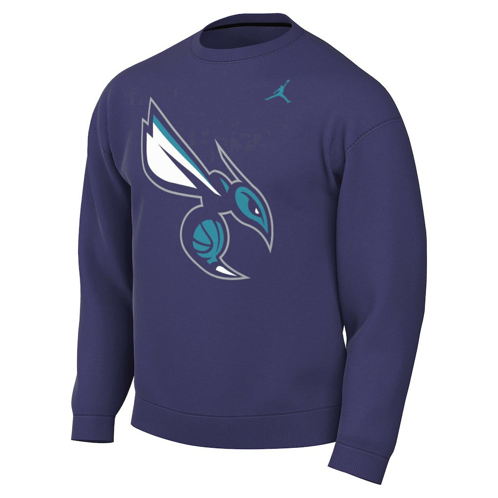 Charlotte Hornets Jordan Brand Statement Edition Sweatshirt - Purple cheap