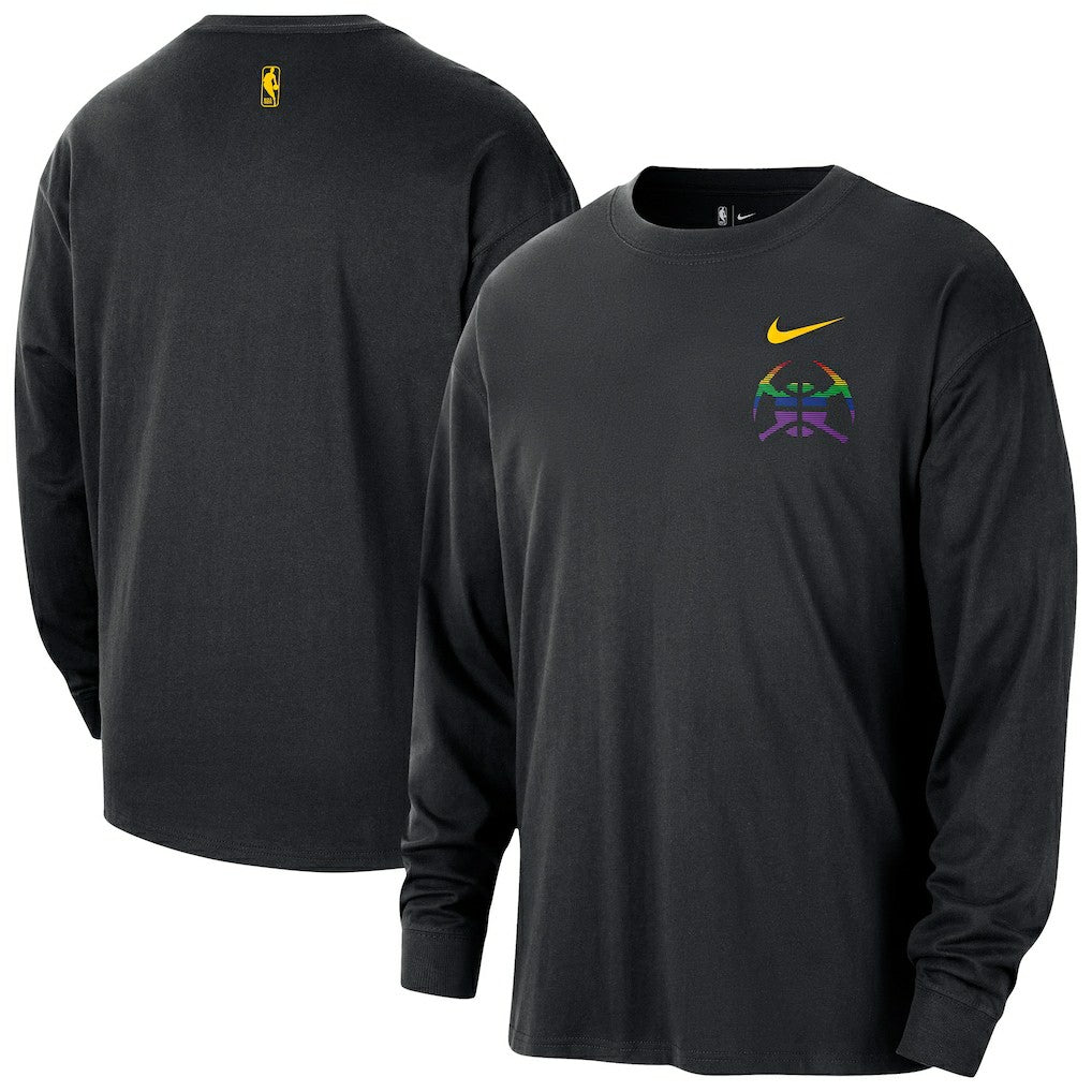 Denver Nuggets 2025/26 City Edition Remix Essential Logo Long Sleeve T-Shirt sale - Black | Nike online