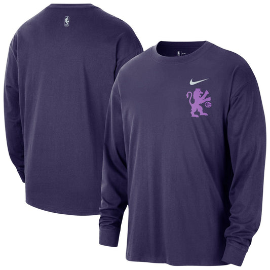 Sacramento Kings 2025/26 City Edition Remix Essential Logo Long Sleeve T-Shirt - Purple | Nike discount