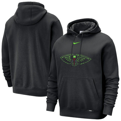 New Orleans Pelicans 2025/26 City Edition Essential Logo Remix Hoodie - Black | Nike for sale