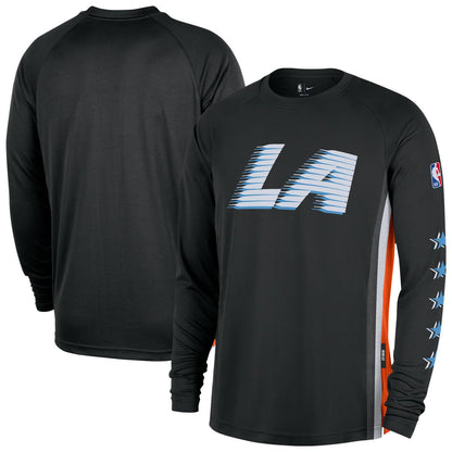 LA Clippers 2025/26 City Edition Authentic Pregame Dri-FIT Long Sleeve Shooting T-Shirt - Black | Nike shop