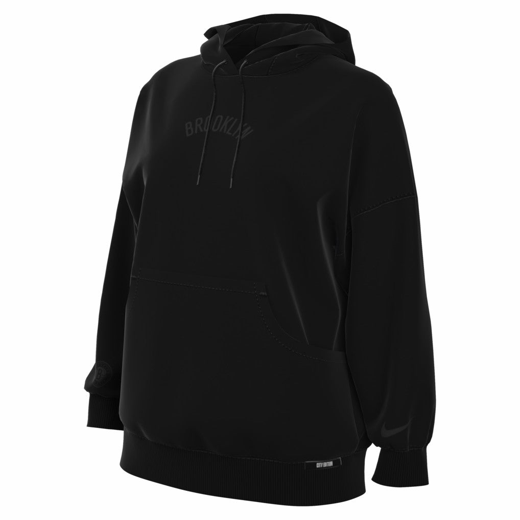 Brooklyn Nets Women's 2025/26 City Edition Remix Premium Fleece Hoodie - Black | Nike outlet