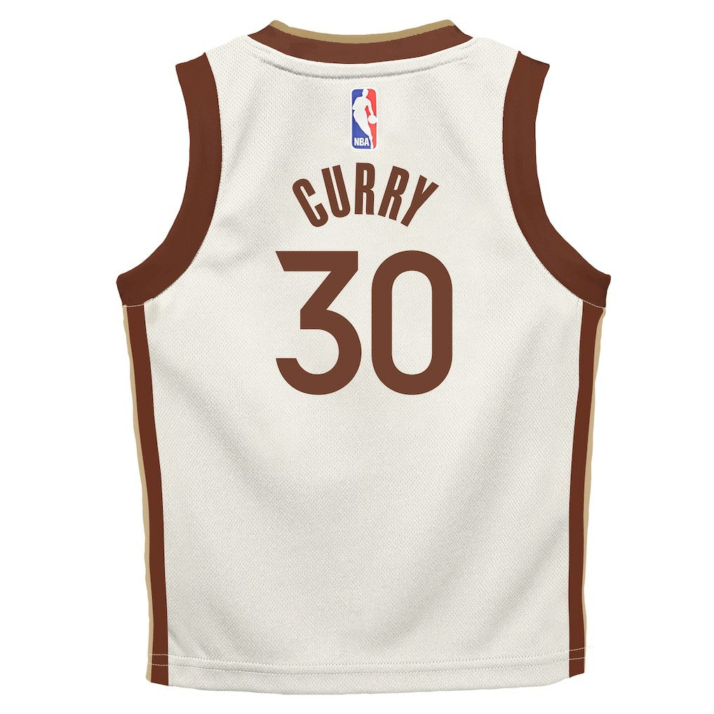 Stephen Curry Golden State Warriors Preschool 2025/26 City Edition Swingman Jersey sale - Tan | Nike for sale