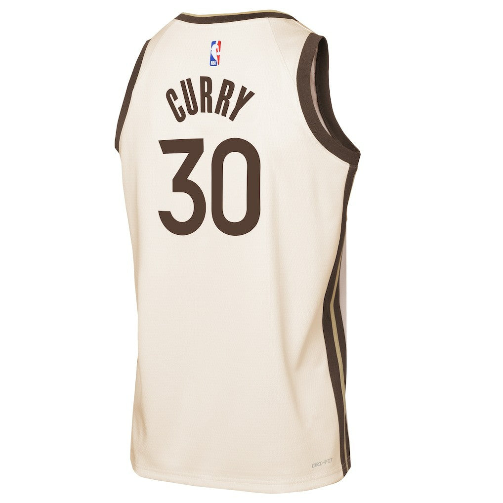 Stephen Curry Golden State Warriors Youth 2025/26 City Edition Swingman Jersey sale - Tan | Nike sale